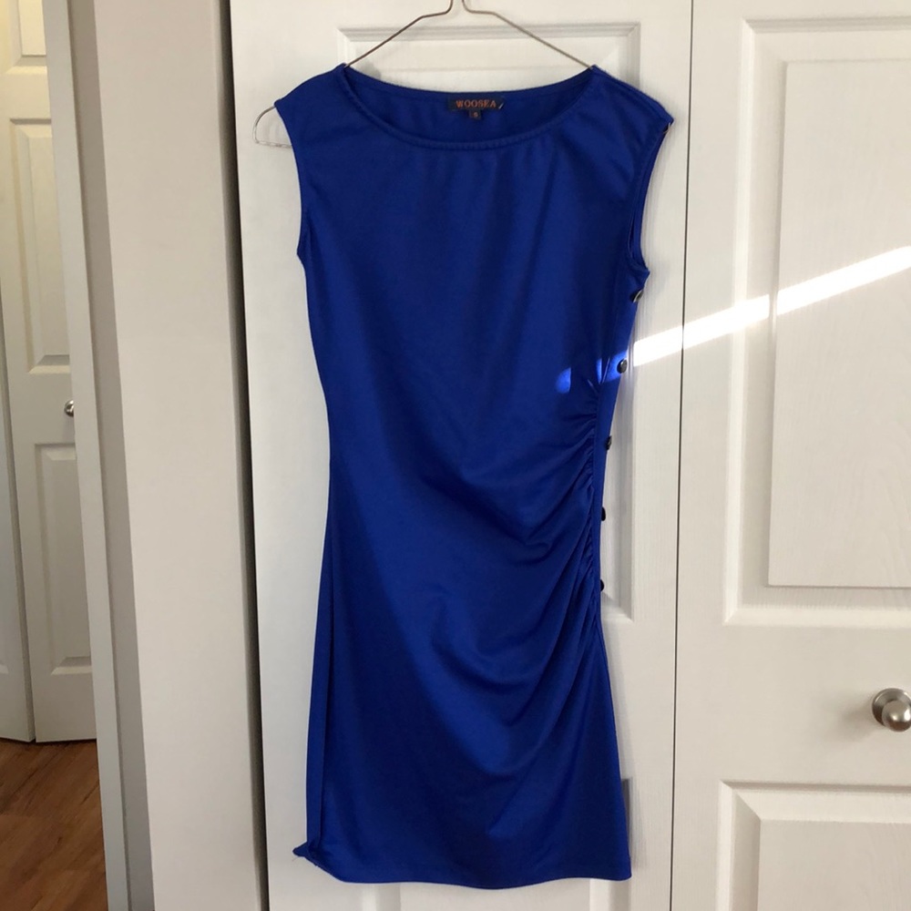 Blue mini dress